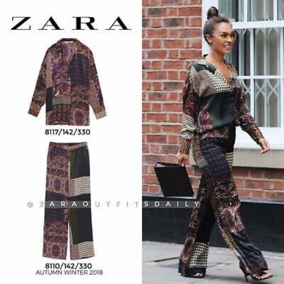 Zara patchwork button down top - Picture 4 of 6